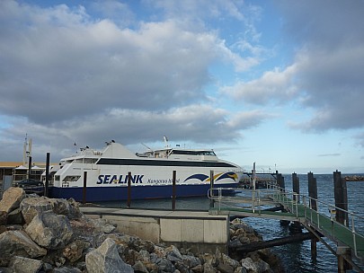 2014-07-10 08.35.59 P1000722 Simon - Sealink ferry at Cape Jervois.jpeg: 4000x3000, 4954k (2014 Aug 09 09:10)