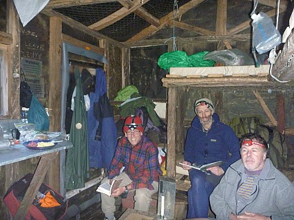 Inside Slaty Creek Hut
Photographer;&nbsp;Simon
2013-04-23&nbsp;17.54.38;&nbsp;Metadata time: '2013 Apr 23 17:54'
Original size:&nbsp;4,000 x 3,000; 5,462 kB
Filename: 2013-04-23 17.54.38 P1050056 Simon - inside Slaty Creek Hut.jpeg