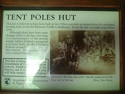 Tent Poles Hut sign
Photographer;&nbsp;Simon
2013-11-19&nbsp;08.34.34;&nbsp;Metadata time: '2013 Nov 19 08:34'
Original size:&nbsp;4,000 x 3,000; 4,983 kB
Filename: 2013-11-19 08.34.34 P1050445 Simon - Tent Poles Hut sign.jpeg