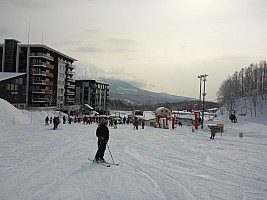 Skiing Hirafu