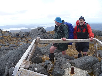 Simon and Brian on Mt Rakeahua
Photographer;&nbsp;Jim
2019-11-12&nbsp;11.56.46;&nbsp;Metadata time: '2019 Nov 12 11:56'
Original size:&nbsp;4,320 x 3,240; 4,852 kB
Filename: 2019-11-12 11.56.46 P1000739 Jim - Simon and Brian on Mt Rakeahua.jpeg