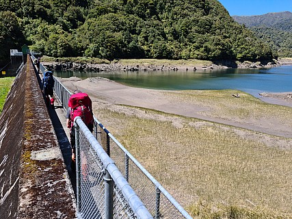 Adrian Te Huia and Mike on Mangahao Dam  1
Photographer;&nbsp;Simon
2022-10-23&nbsp;12.59.40;&nbsp;Metadata time: '2022 Oct 23 12:59'
Original size:&nbsp;9,248 x 6,936; 30,872 kB
Filename: 2022-10-23 12.59.40 S20 Simon - Adrian Te Huia and Mike on Mangahao Dam 1.jpeg