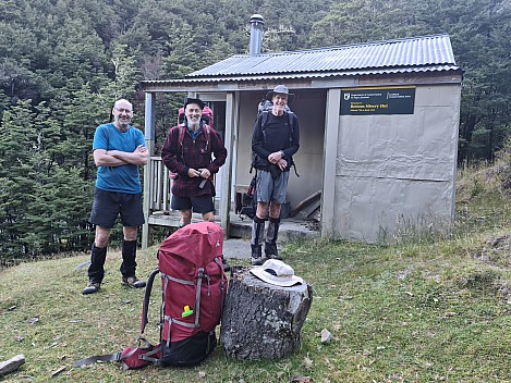Alan, Brian, and Bruce departing Bottom Misery Hut
Photo: Simon
2024-02-01 09.13.26; '2024 Feb 01 09:13'
Original size: 9,248 x 6,936; 16,102 kB
2024-02-01 09.13.26 S20+ Simon - Alan, Brian, and Bruce departing Bottom Misery Hut.jpeg Alan, Brian, and Bruce departing Bottom Misery Hut
Photo: Simon
2024-02-01 09.13.26; '2024 Feb 01 09:13'
Original size: 9,248 x 6,936; 16,102 kB
2024-02-01 09.13.26 S20+ Simon - Alan, Brian, and Bruce departing Bottom Misery Hut.jpeg