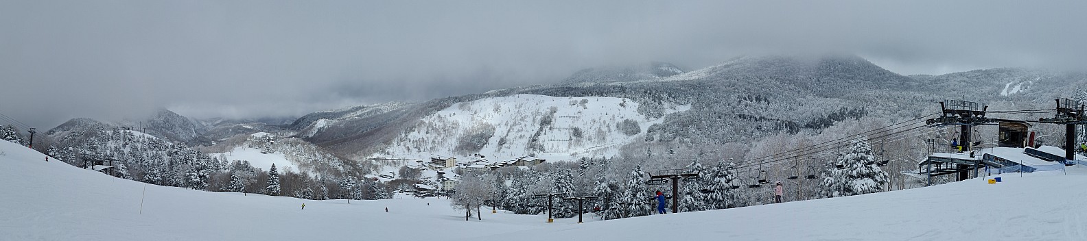 View of Kumanoyu from halfway station on Second Pair lift 
Photo: Adrian
2024-03-10 11.38.01; '2024 Mar 10 15:38'
Original size: 16,305 x 3,623; 6,173 kB; stitch
2024-03-10 11.38.01 S20+ Adrian - view of Kumanoyu from halfway station on Second Pair lift _stitch.jpg View of Kumanoyu from halfway station on Second Pair lift 
Photo: Adrian
2024-03-10 11.38.01; '2024 Mar 10 15:38'
Original size: 16,305 x 3,623; 6,173 kB; stitch
2024-03-10 11.38.01 S20+ Adrian - view of Kumanoyu from halfway station on Second Pair lift _stitch.jpg