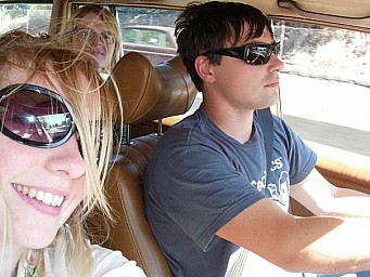 On the way to the airport