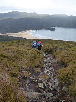 2019-11-11 09.52.05 P1020049 Brian - Jim and Simon on the track through scrub above Doughboy Bay.jpeg: 3000x4000, 4177k (2019 Nov 16 20:40)