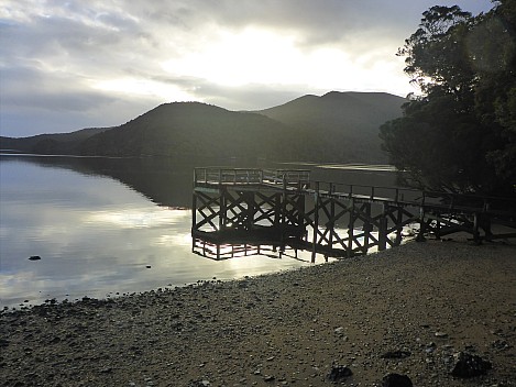 2019-11-14 07.07.19 P1030033 Simon - morning at Freds Camp jetty.jpeg: 4608x3456, 6073k (2019 Nov 14 07:07)