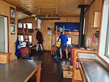 Morning packing in Mataketake hut
Photographer;&nbsp;Simon
2023-04-20&nbsp;08.30.08;&nbsp;Metadata time: '2023 Apr 20 08:30'
Original size:&nbsp;9,248 x 6,936; 12,669 kB
Filename: 2023-04-20 08.30.08 S20+ Simon - morning packing in Mataketake hut.jpeg