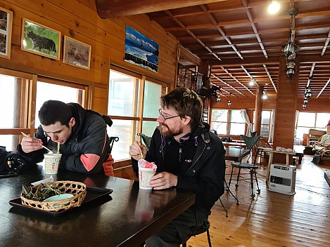 Adrian and Kevin at lunch at Jigokudani
Photographer;&nbsp;Simon
2024-03-06&nbsp;13.44.10;&nbsp;Metadata time: '2024 Mar 06 17:44'
Original size:&nbsp;9,248 x 6,936; 7,718 kB
Filename: 2024-03-06 13.44.10 S20+ Simon - Adrian and Kevin at lunch at Jigokudani.jpeg