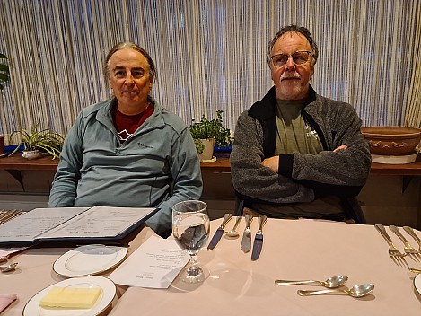 Jim and Simon dinner at the Alpenburg
Photographer;&nbsp;Simon
2024-03-06&nbsp;17.59.33;&nbsp;Metadata time: '2024 Mar 06 21:59'
Original size:&nbsp;9,248 x 6,936; 9,570 kB
Filename: 2024-03-06 17.59.33 S20+ Simon - Jim and Simon dinner at the Alpenburg.jpeg