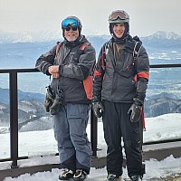 Yamanoeki skiing
Simon and Adrian at the Higashitateyama gondola station top lookout
Photo: Jim
2024-03-11 14.42.47; '2024 Mar 11 14:42'
Original size: 2,992 x 2,992; 2,287 kB
2024-03-11 14.42.47 S21FE+ Jim - Simon and Adrian at the Higashitateyama gondola station top lookout.jpeg