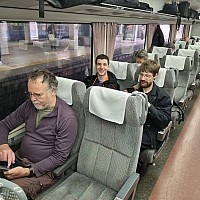 Travelling Shiga Kōgen to Ōsaka through Nagano and Nagoya
Roughing it on local express to Nagoya (at Nagano Station)
Photographer;&nbsp;Jim
2024-03-13&nbsp;10.55.25;&nbsp;Metadata time: '2024 Mar 13 10:55'
Original size:&nbsp;2,992 x 2,992; 2,630 kB
Filename: 2024-03-13 10.55.25 S21FE+ Jim - Roughing it on local express to Nagoya (at Nagano Station).jpeg