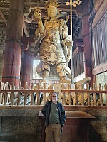 Ōsaka markets, visit to Nara
Simon in front of Tamonten, a guardian of Buddhist teachings
Photo: Adrian
2024-03-14 16.10.26; '2024 Mar 14 16:10'
Original size: 3,024 x 4,032; 2,720 kB
2024-03-14 16.10.26 S20+ Adrian - Simon in front of Tamonten, a guardian of Buddhist teachings.jpeg