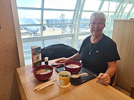 Pauline at breakfast at Haneda
Photographer;&nbsp;Simon
2026-01-30&nbsp;08.31.46;&nbsp;Metadata time: '2026 Jan 30 08:31'
Original size:&nbsp;4,032 x 3,024; 2,681 kB
Filename: 2026-01-30 08.31.46 S20+ Simon - Pauline at breakfast at Haneda.jpeg