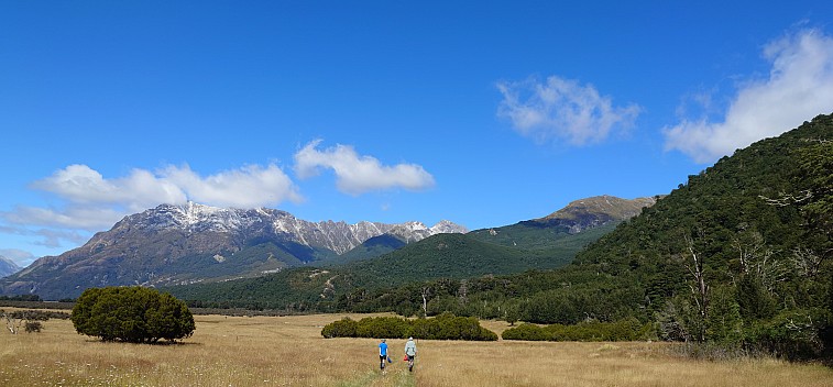 Brian and Bruce returning to Moa Stream
Photographer;&nbsp;Simon
2026-03-03&nbsp;12.37.49388;&nbsp;Metadata time: '2026 Mar 03 12:37'
Original size:&nbsp;8,000 x 3,721; 6,137 kB;&nbsp;cr
Filename: 2026-03-03 12.37.49388 Xpr1VII Simon - Brian and Bruce returning to Moa Stream_cr.jpg
