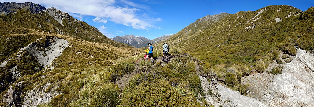 Moa Saddle and Stream from Moa Saddle
Photographer;&nbsp;Simon
2026-03-04&nbsp;11.55.10597;&nbsp;Metadata time: '2026 Mar 04 11:55'
Original size:&nbsp;15,949 x 5,473; 19,293 kB;&nbsp;stitch
Filename: 2026-03-04 11.55.10597 Xpr1VII Simon - Moa Saddle and Stream from Moa Saddle_stitch.jpg