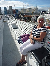 Anne on GBI Sealink ferry
Photo: Simon
2012-12-27 18.02.00; '2012 Dec 27 18:02'
Original size: 3,000 x 4,000; 4,030 kB