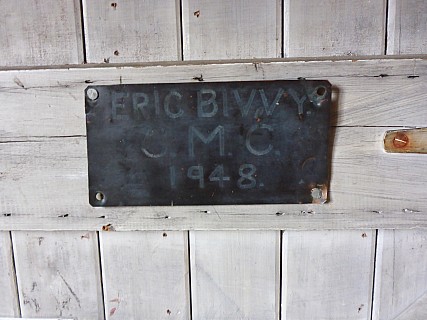 Erics Bivvy sign on back of St Winifreds Door
Photo: Simon
2020-08-31 13.18.11; '2020 Aug 31 13:18'
Original size: 4,608 x 3,456; 6,216 kB