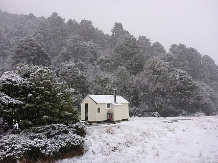 Snowing at Mistake Flats Hut
Photographer;&nbsp;Simon
2020-09-01&nbsp;07.50.11;&nbsp;Metadata time: '2020 Sept 01 07:50'
Original size:&nbsp;4,608 x 3,456; 6,459 kB
Filename: 2020-09-01 07.50.11 P1030435 Simon - snowing at Mistake Flats Hut.jpeg