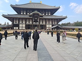Ōsaka markets, visit to Nara
Jim and Kevin walking towards Tōdai-ji
Photo: Adrian
2024-03-14 15.50.01; '2024 Mar 14 15:50'
Original size: 9,248 x 6,936; 16,409 kB
2024-03-14 15.50.01 S20+ Adrian - Jim and Kevin walking towards Tōdai-ji.jpeg