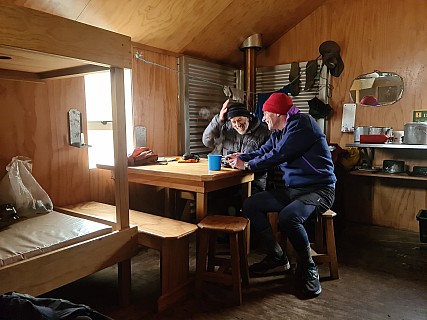 Brian and Philip in Otamatapaio Hut
Photographer;&nbsp;Simon
2024-10-02&nbsp;17.26.42;&nbsp;Metadata time: '2024 Oct 02 17:26'
Original size:&nbsp;9,248 x 6,936; 7,794 kB
Filename: 2024-10-02 17.26.42 S20+ Simon - Brian and Philip in Otamatapaio Hut.jpeg