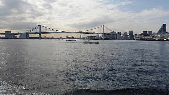 2015-02-07 10.53.35 Jim - Tokyo - from ferry to Odaiba - Metropolitan Expressway Bayshore bridge.jpeg: 5312x2988, 5365k (2015 Feb 21 21:45)