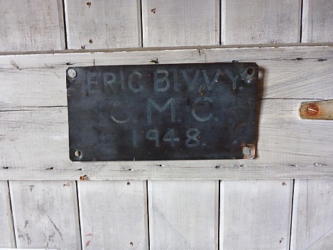 Erics Bivvy sign on back of St Winifreds Door
Photographer;&nbsp;Simon
2020-08-31&nbsp;13.18.11;&nbsp;Metadata time: '2020 Aug 31 13:18'
Original size:&nbsp;4,608 x 3,456; 6,216 kB
Filename: 2020-08-31 13.18.11 P1030425 Simon - Erics Bivvy sign on back of St Winifreds Door.jpeg