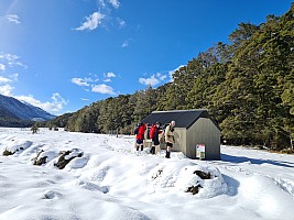 Tramp Hurunui River from Hurunui #3 Hut to Camerons Hut and beyond return