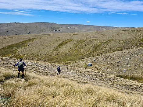 Susie and Brian descending to Boundary Hut
Photographer;&nbsp;Simon
2022-12-29&nbsp;13.36.08;&nbsp;Metadata time: '2022 Dec 29 13:36'
Original size:&nbsp;9,248 x 6,936; 25,992 kB
Filename: 2022-12-29 13.36.08 S20+ Simon - Susie and Brian descending to Boundary Hut.jpeg