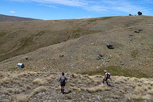 Susie and Simon heading down to Boundary Hut
Photographer;&nbsp;Brian
2022-12-29&nbsp;13.37.04;&nbsp;Metadata time: '2022 Dec 29 13:37'
Original size:&nbsp;5,472 x 3,648; 10,944 kB
Filename: 2022-12-29 13.37.04 IMG_0704 Brian - Susie and Simon heading down to Boundary Hut.jpeg