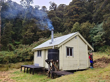 Philip outside Māori Saddle hut
Photographer;&nbsp;Simon
2023-04-18&nbsp;15.14.48;&nbsp;Metadata time: '2023 Apr 18 15:14'
Original size:&nbsp;8,653 x 6,490; 17,218 kB;&nbsp;str
Filename: 2023-04-18 15.14.48 S20+ Simon - Philip outside Māori Saddle hut_str.jpeg