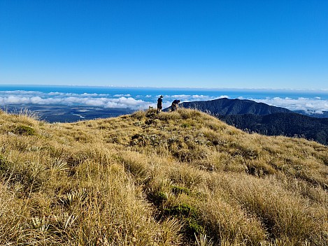 Brian and Philip at the track sign on the Mataketake tops
Photographer;&nbsp;Simon
2023-04-19&nbsp;10.56.06;&nbsp;Metadata time: '2023 Apr 19 10:56'
Original size:&nbsp;9,248 x 6,936; 25,101 kB
Filename: 2023-04-19 10.56.06 S20+ Simon - Brian and Philip at the track sign on the Mataketake tops.jpeg