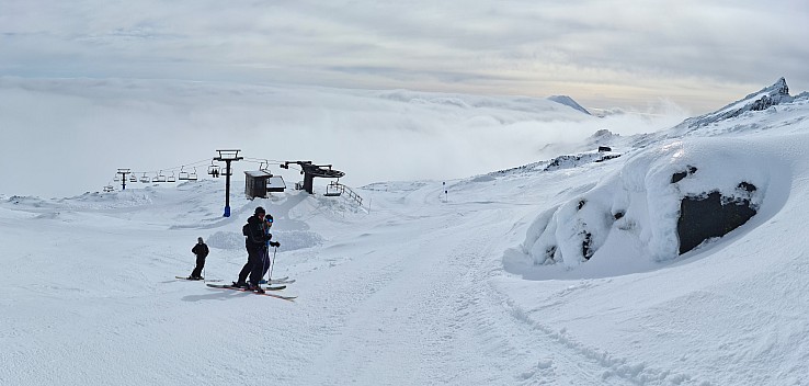 Adrian, Kevin, and Jo at the top of the West Ridge quad
Photographer;&nbsp;Simon
2023-08-07&nbsp;10.37.31;&nbsp;Metadata time: '2023 Aug 07 10:37'
Original size:&nbsp;13,001 x 6,200; 9,093 kB;&nbsp;stitch
Filename: 2023-08-07 10.37.31 S20+ Simon - Adrian, Kevin, and Jo at the top of the West Ridge quad_stitch.jpg