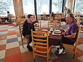 At the Prince Hotel East Wing skiing Yakebitaiyama
Adrian and Jim at breakfast Prince Hotel East Wing
Photo: Simon
2024-03-02 08.09.17; '2024 Mar 02 08:09'
Original size: 9,248 x 6,936; 13,379 kB
2024-03-02 08.09.17 S20+ Simon - Adrian and Jim at breakfast Prince Hotel East Wing.jpeg