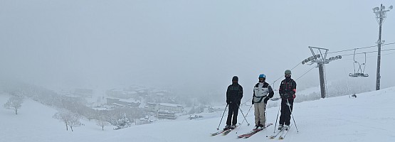 One line day summary
Kevin, Jim, and Adrian at the top of Kumanoyu 1st pair lift
Photographer;&nbsp;Simon
2024-03-10&nbsp;09.44.13;&nbsp;Metadata time: '2024 Mar 10 09:44'
Original size:&nbsp;14,515 x 5,229; 6,294 kB;&nbsp;stitch
Filename: 2024-03-10 09.44.13 S20+ Simon - Kevin, Jim, and Adrian at the top of Kumanoyu 1st pair lift_stitch.jpg