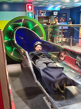 Kevin exiting the Tsūtenkaku tower slide
Photographer;&nbsp;Adrian
2024-03-14&nbsp;10.33.10;&nbsp;Metadata time: '2024 Mar 14 14:33'
Original size:&nbsp;1,989 x 2,652; 1,260 kB;&nbsp;cr
Filename: 2024-03-14 10.33.10 S20+ Adrian - Kevin exiting the Tsūtenkaku tower slide_cr.jpg